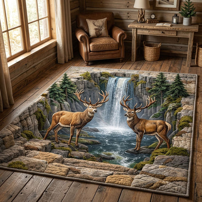 Cascade Deer Area Rug GFTOPND1425