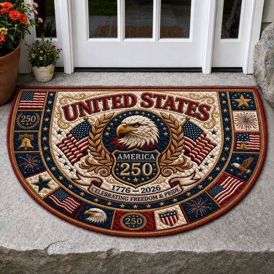 Celebrating Freedom And Fride Quilted Welcome Mat GFTOPND147