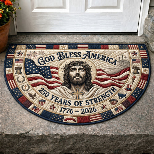 One Nation Under God Quilted Welcome Mat GFTOPND148