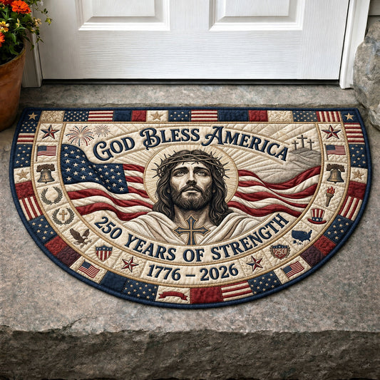One Nation Under God Quilted Welcome Mat GFTOPND148