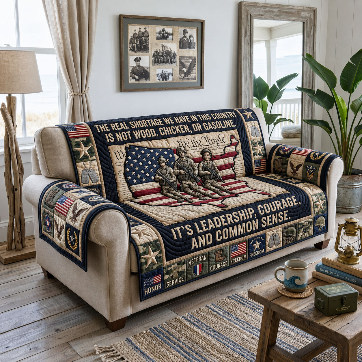 The Real Shortage Quilted Sofa Cover GFTOPND1497