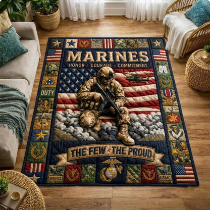 Proud USMC Area Rug GFTOPND1498 C5