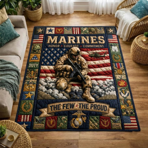 Proud USMC Area Rug GFTOPND1498 C5
