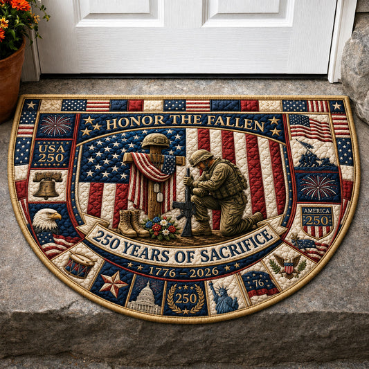 Honor The Fallen Quilted Welcome Mat GFTOPND150