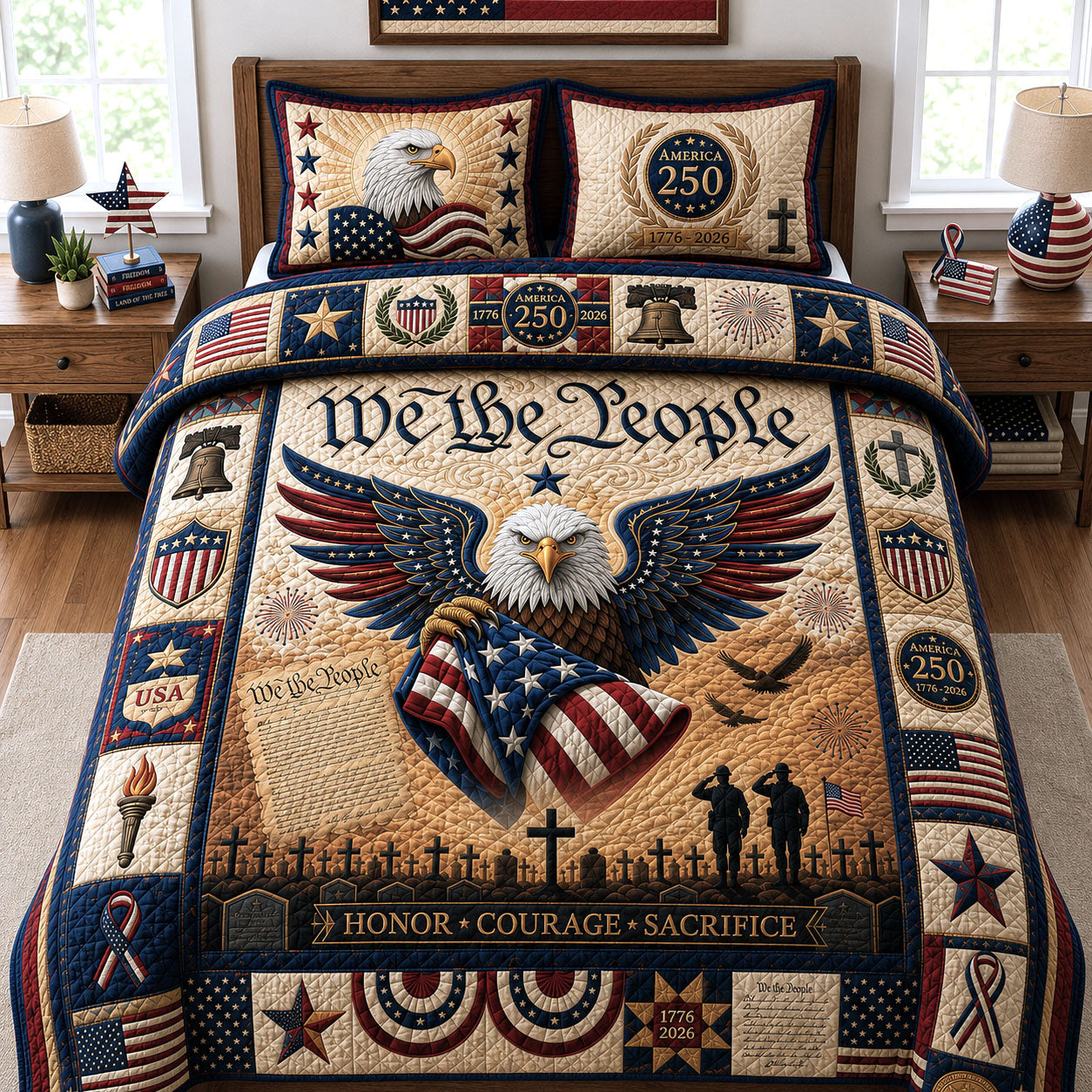 We The People 3-Piece Quilted Bedding Set GFTOPND152