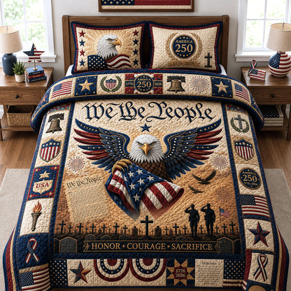 We The People 3-Piece Quilted Bedding Set GFTOPND152