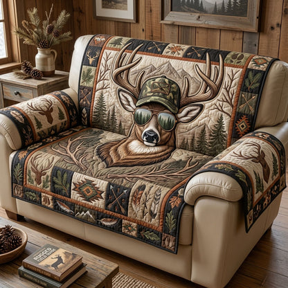 Deer Hunting Quilted Sofa Cover GFTOPND1533