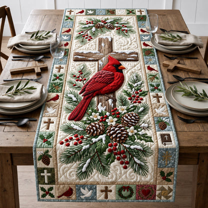 Winter Cardinal Quilted Table Runner GFTOPND1555