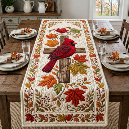 Cardinal Faith Quilted Table Runner GFTOPND1556