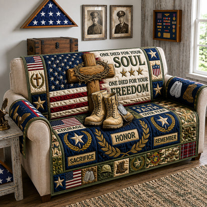 One Died For Your Soul Quilted Sofa Cover GFTOPND1557