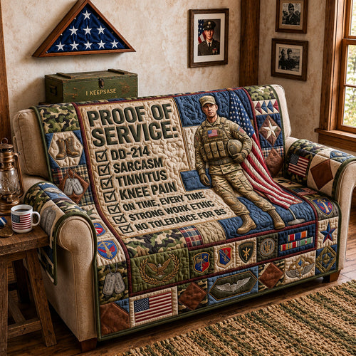 Proof Of Service Quilted Sofa Cover GFTOPND1561