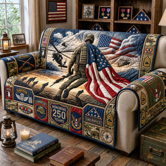 American Soldier Quilted Sofa Cover GFTOPND1566