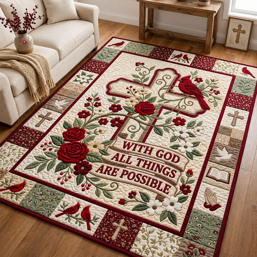 Alll Things Are Possible Area Rug GFTOPND1593