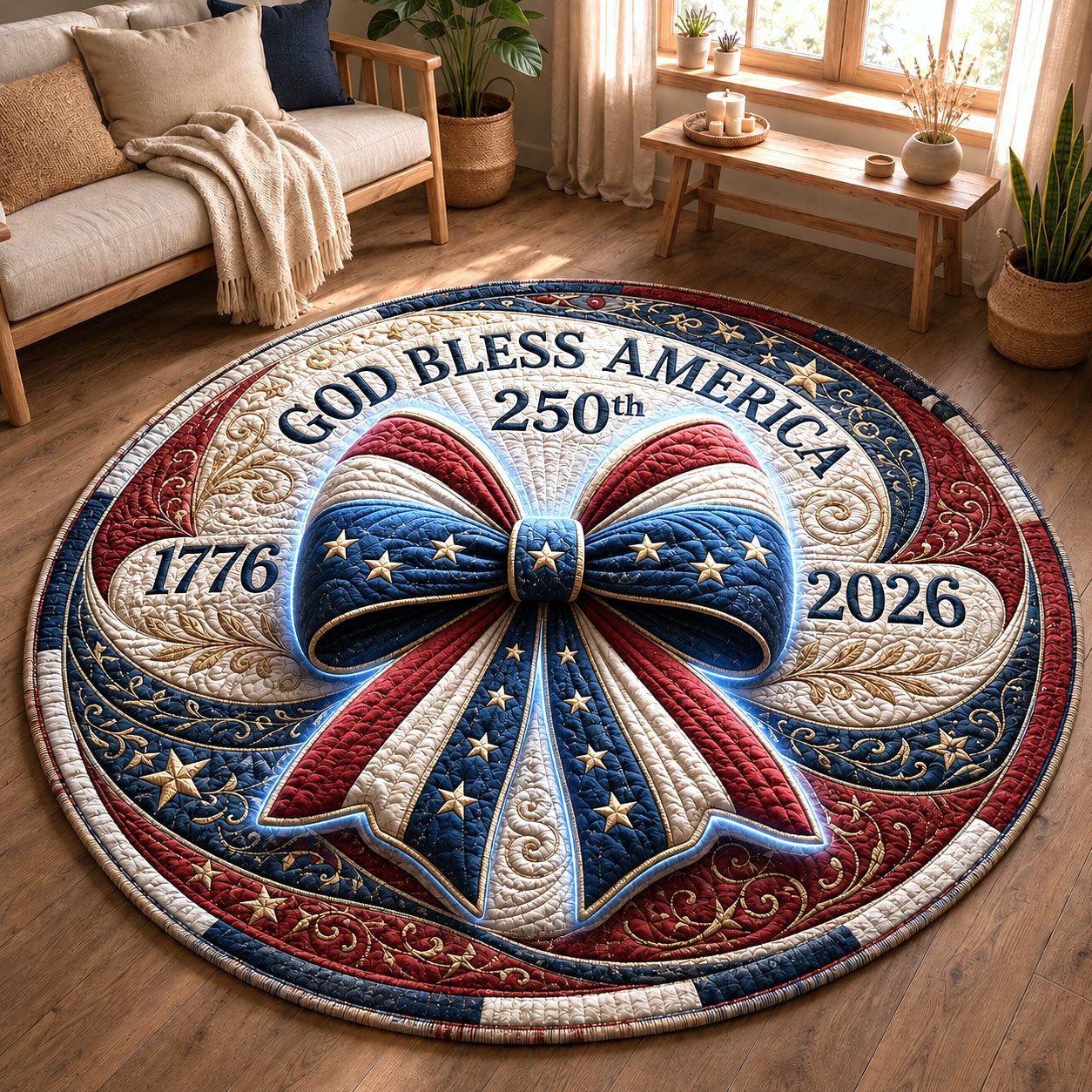 Liberty Legacy Quilted Round Mat GFTOPND16