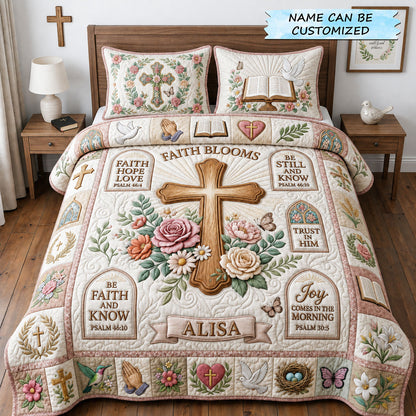 Christian Faith 3-Piece Quilted Bedding Set QTCUZ GFTOPND1609