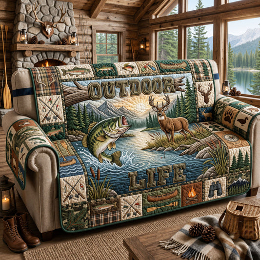 Outdoor Life Quilted Sofa Cover GFTOPND1672