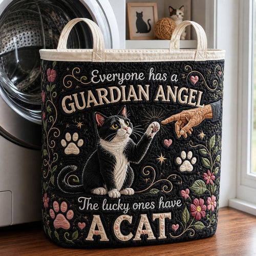 Lucky Cat Quilted Laundry Basket GFTOPND1734