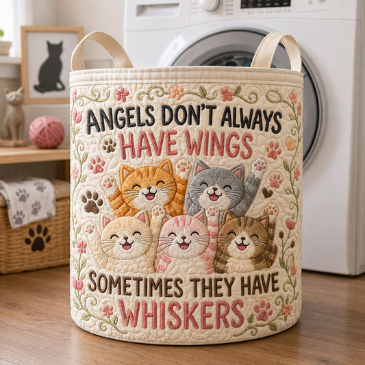 Angles Have Whiskers Quilted Laundry Basket GFTOPND1737