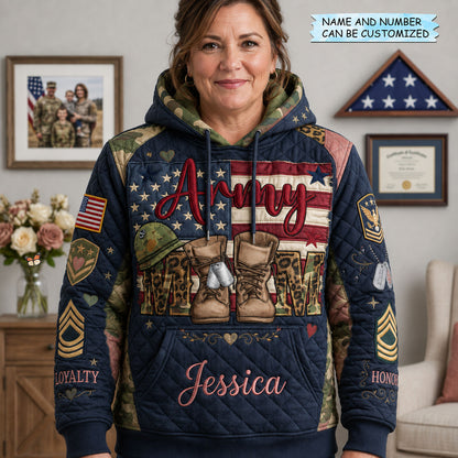 Army Mom Hoodie QTCUZ GFTOPND1751