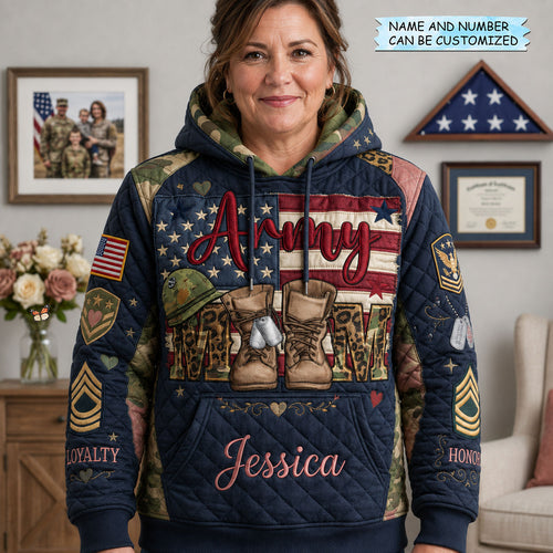 Army Mom Hoodie QTCUZ GFTOPND1751