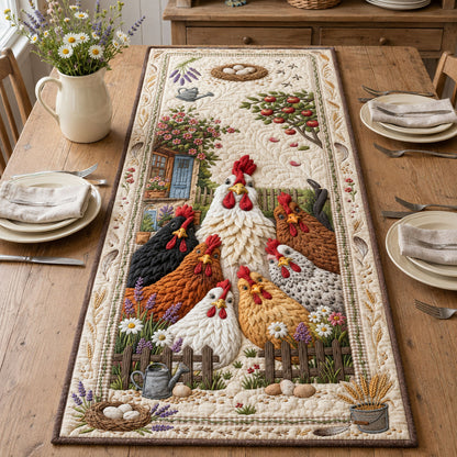 Chicken Family Quilted Table Runner GFTOPND1794