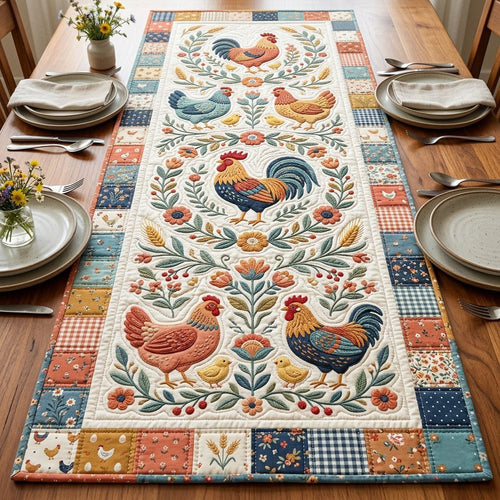 Chicken Quilted Table Runner GFTOPND1797