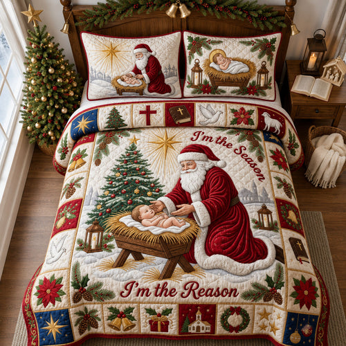 Im The Reason 3-Piece Quilted Bedding Set GFTOPND1806
