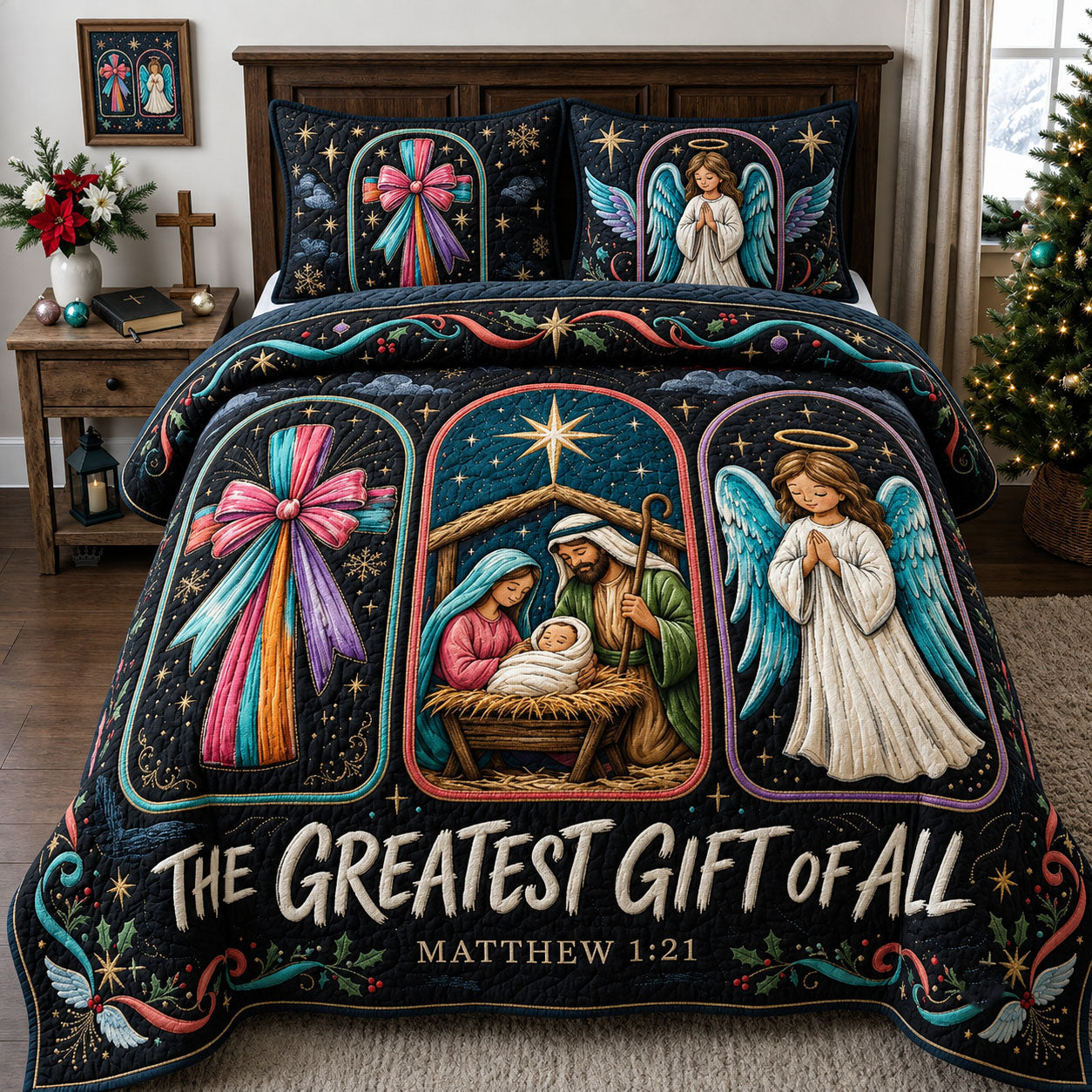The Greatest Gift Of All 3-Piece Quilted Bedding Set GFTOPND1810