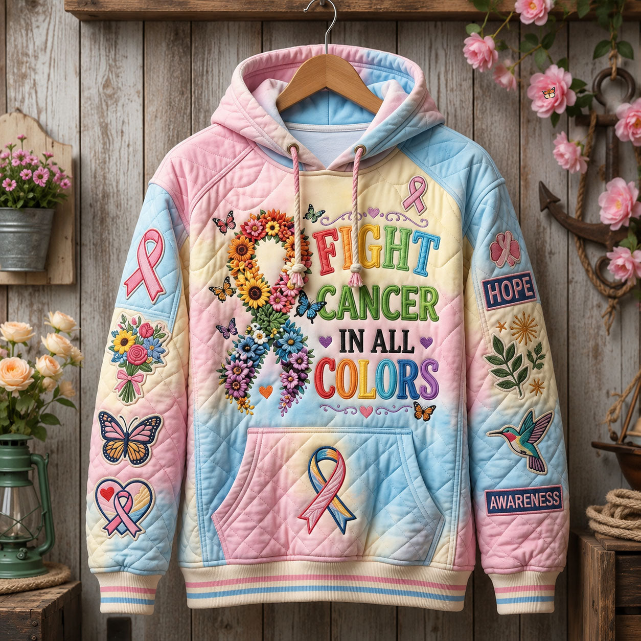 Fight Cancer In All Color Hoodie GFTOPND1827
