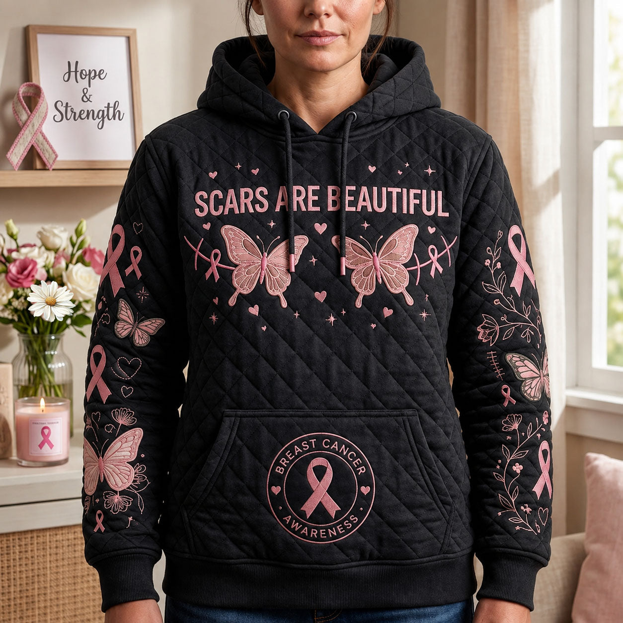 Scars Are Beautiful Hoodie GFTOPND1828