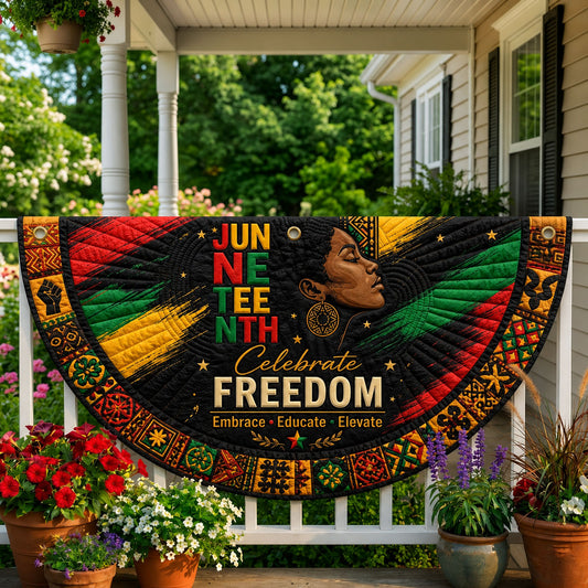 Celebrate Freedom Quilted Fan Flag GFTOPND184