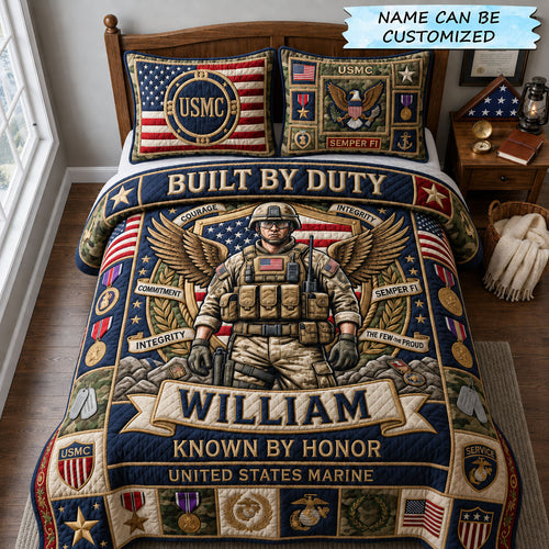 Build By Duty 3-Piece Quilted Bedding Set QTCUZ GFTOPND1849