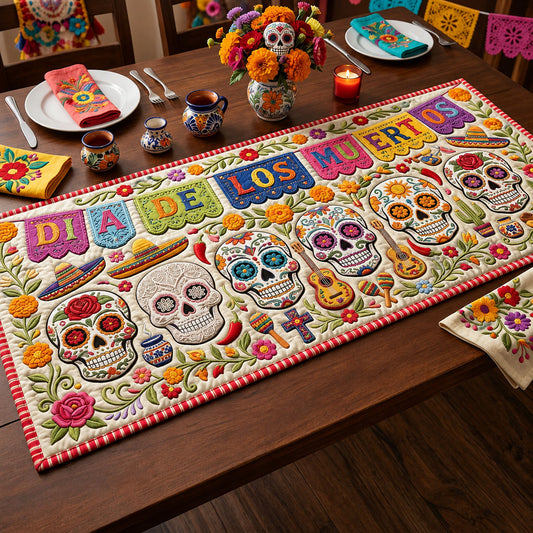 Dia de los Muertos Quilted Table Runner GFTOPND1865