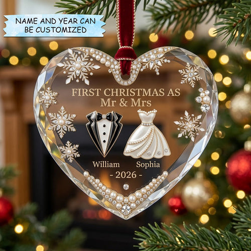 Our First Christmas Christmas Mica Ornament