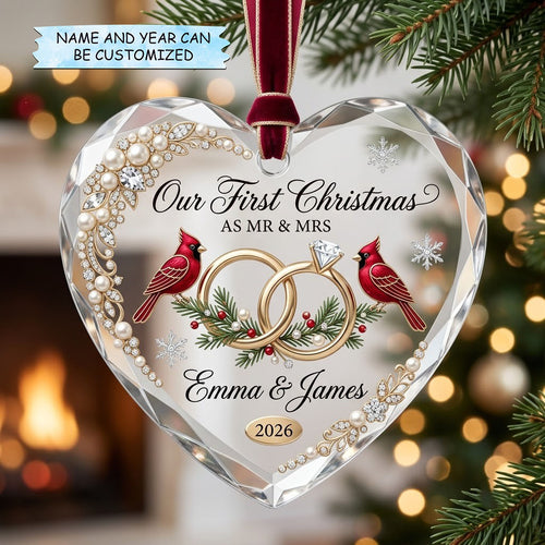 Our First Christmas Christmas Mica Ornament QTCUZ GFTOPND1953