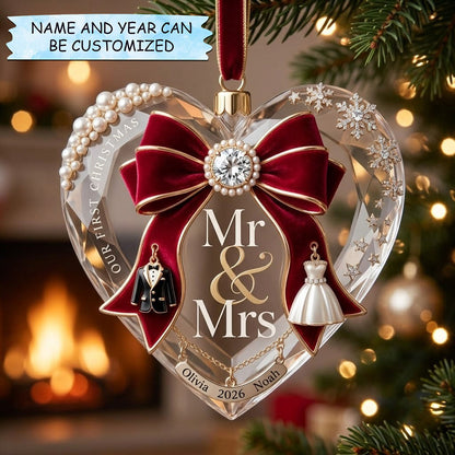 Our First Christmas Christmas Mica Ornament