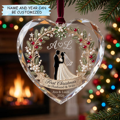 Our First Christmas Christmas Mica Ornament
