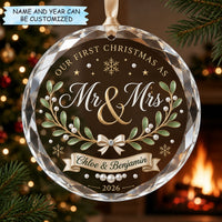 Our First Christmas Christmas Mica Ornament QTCUZ GFTOPND1956