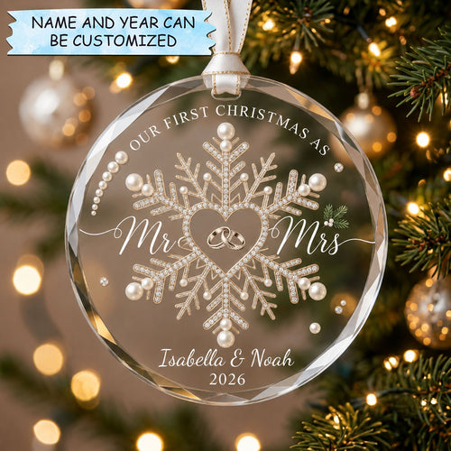 Our First Christmas Christmas Mica Ornament QTCUZ GFTOPND1957