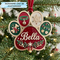 Christmas Paw Christmas Mica Ornament QTCUZ GFTOPND1987