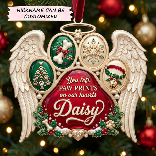 Memorial Christmas Paw Christmas Mica Ornament QTCUZ GFTOPND1989
