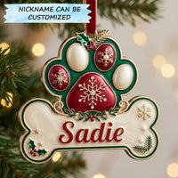 Christmas Paw Christmas Mica Ornament QTCUZ GFTOPND1992