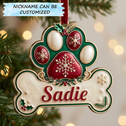 Christmas Paw Christmas Mica Ornament QTCUZ GFTOPND1992