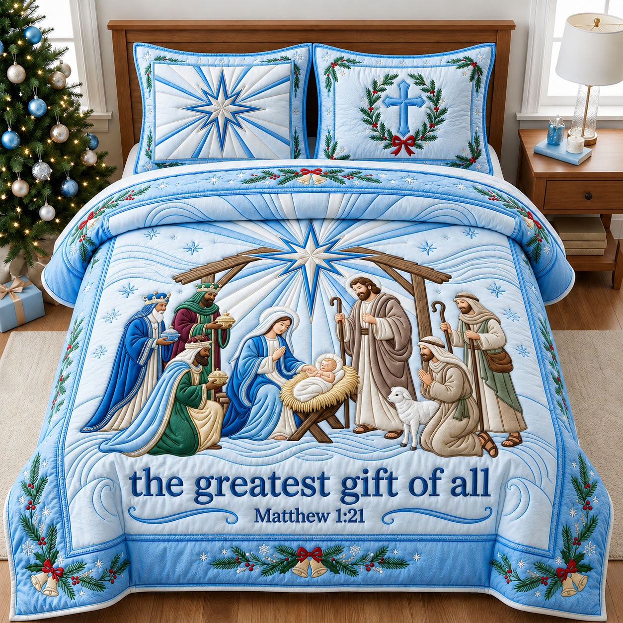 The Greatest Gift 3-Piece Quilted Bedding Set GFTOPND1999