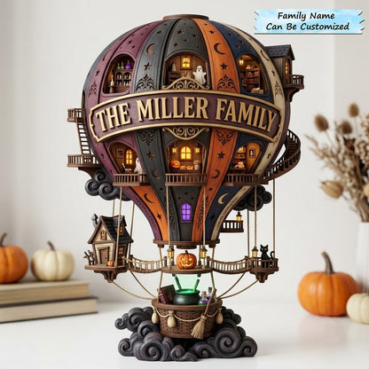 Air Balloon Village Wooden Block 3-Layers QTCUZ GFTOPND2051