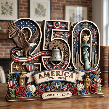 250th Anniversary Wooden Block 3-Layers GFTOPND2058