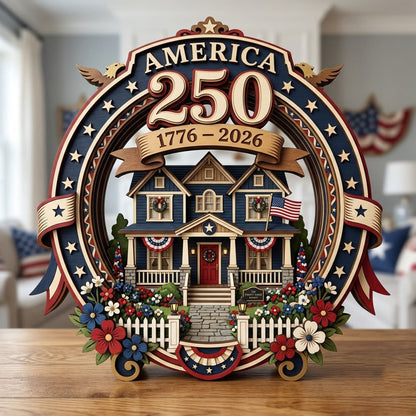 250th Anniversary Wooden Block 3-Layers GFTOPND2059