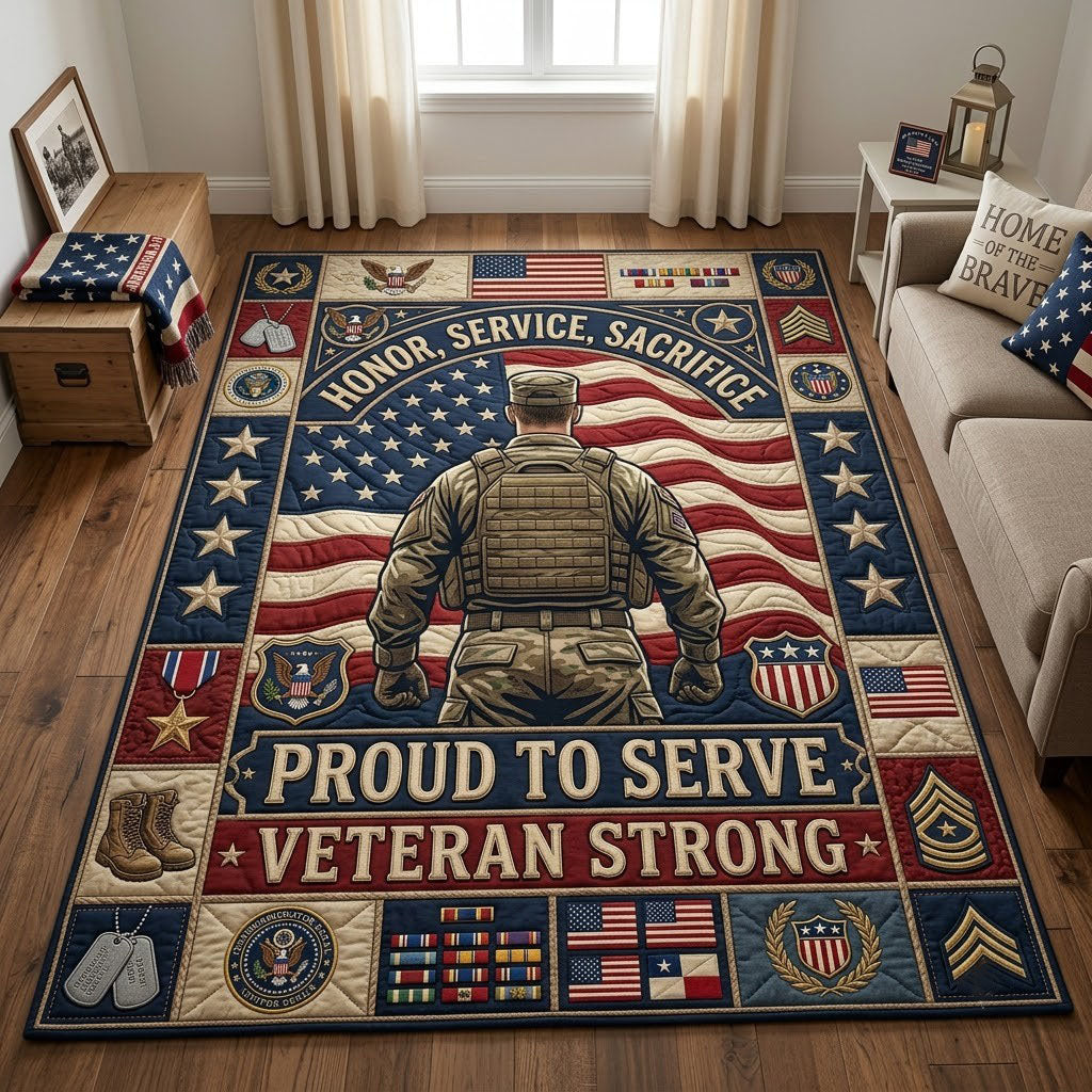 Proud To Serve Area Rug GFTOPND2116
