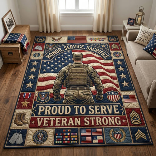 Proud To Serve Area Rug GFTOPND2116