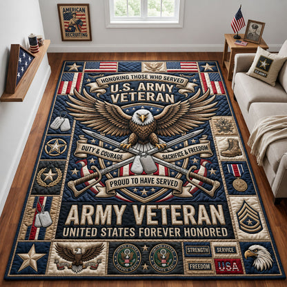 Proud To Have Served Area Rug GFTOPND2117